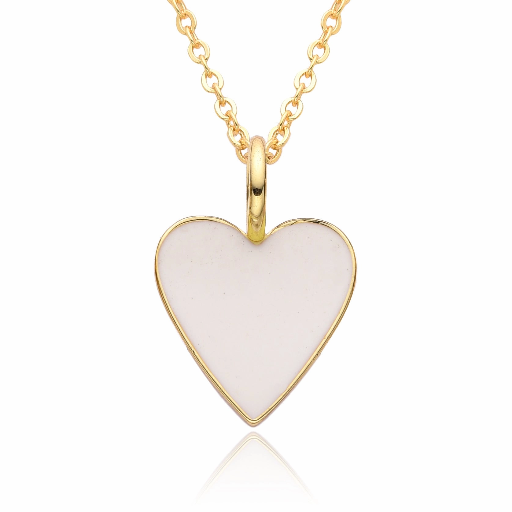 Wholesale Valentine's Day Love Oil Dripping Copper Plated 14K Real Gold Necklace