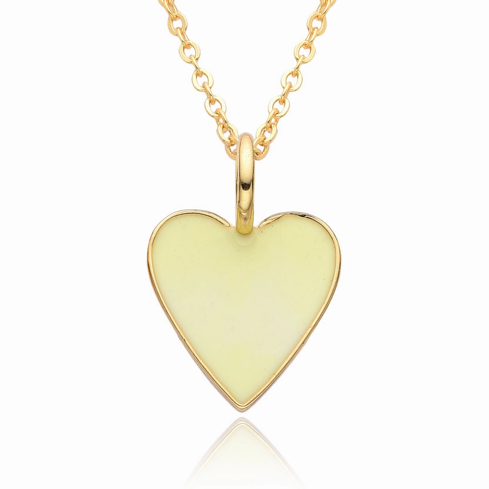 Wholesale Valentine's Day Love Oil Dripping Copper Plated 14K Real Gold Necklace
