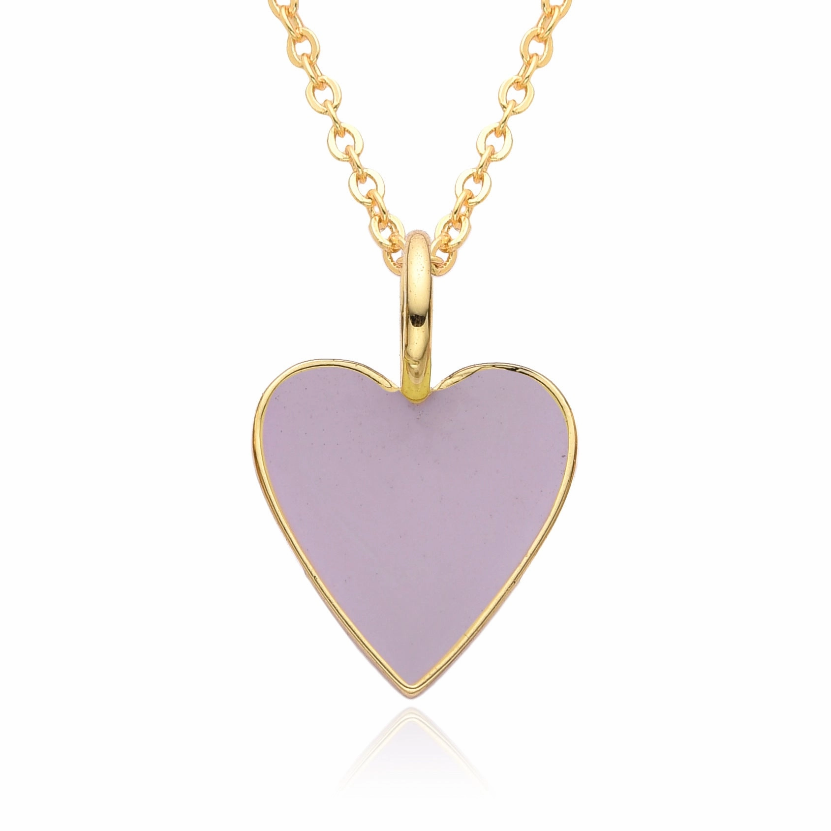 Wholesale Valentine's Day Love Oil Dripping Copper Plated 14K Real Gold Necklace