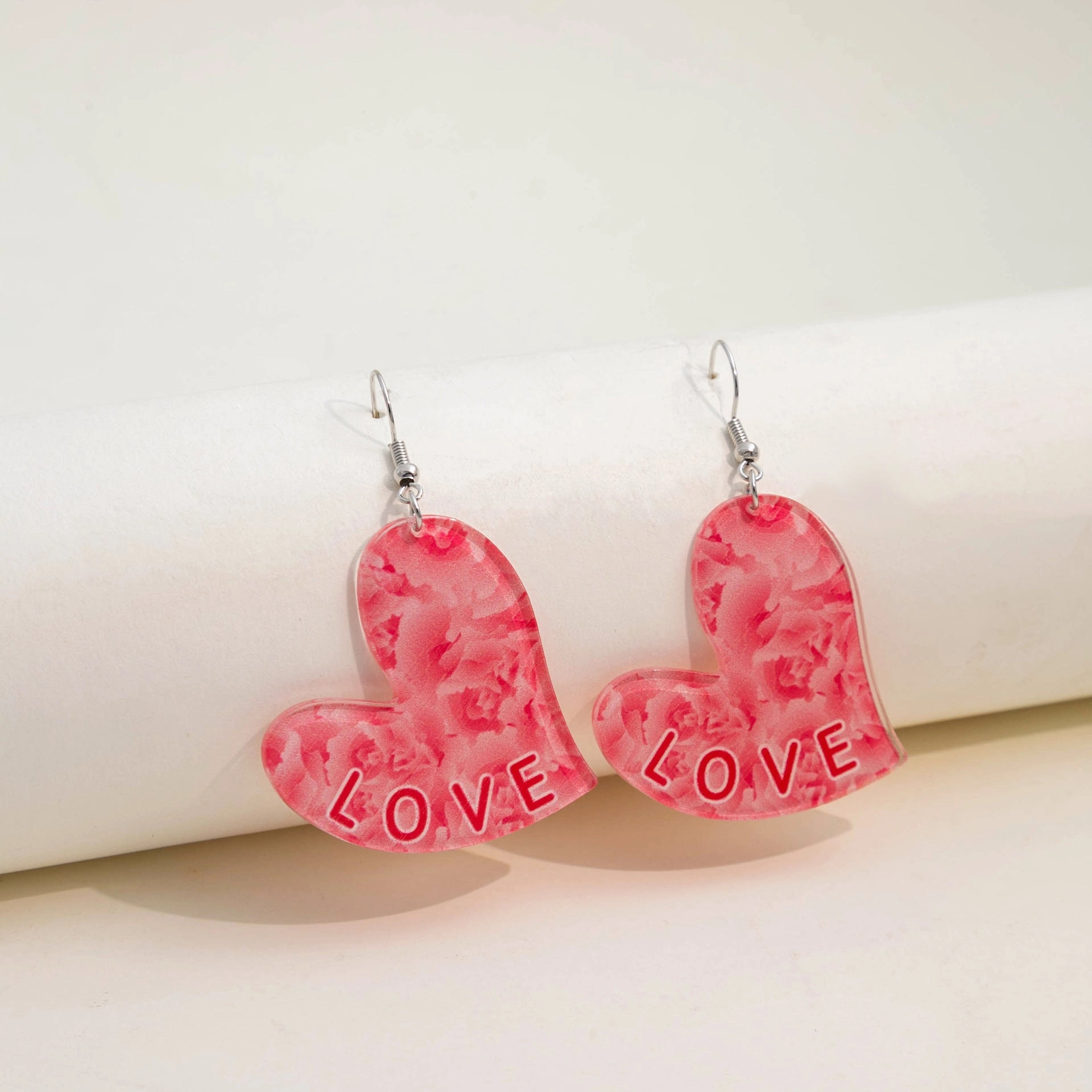 Wholesale Valentine's Day LOVE Rainbow Acrylic Earrings