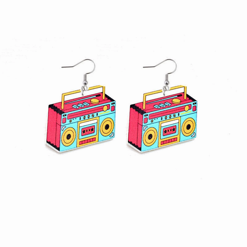 Wholesale Valentine's Day Love Rainbow LOVE Earrings Lip Acrylic Earrings