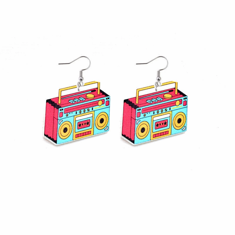 Wholesale Valentine's Day Love Rainbow LOVE Earrings Lip Acrylic Earrings
