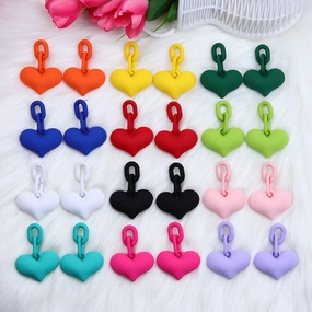 Wholesale Valentine's Day Love Spray Painted Acrylic Earrings
