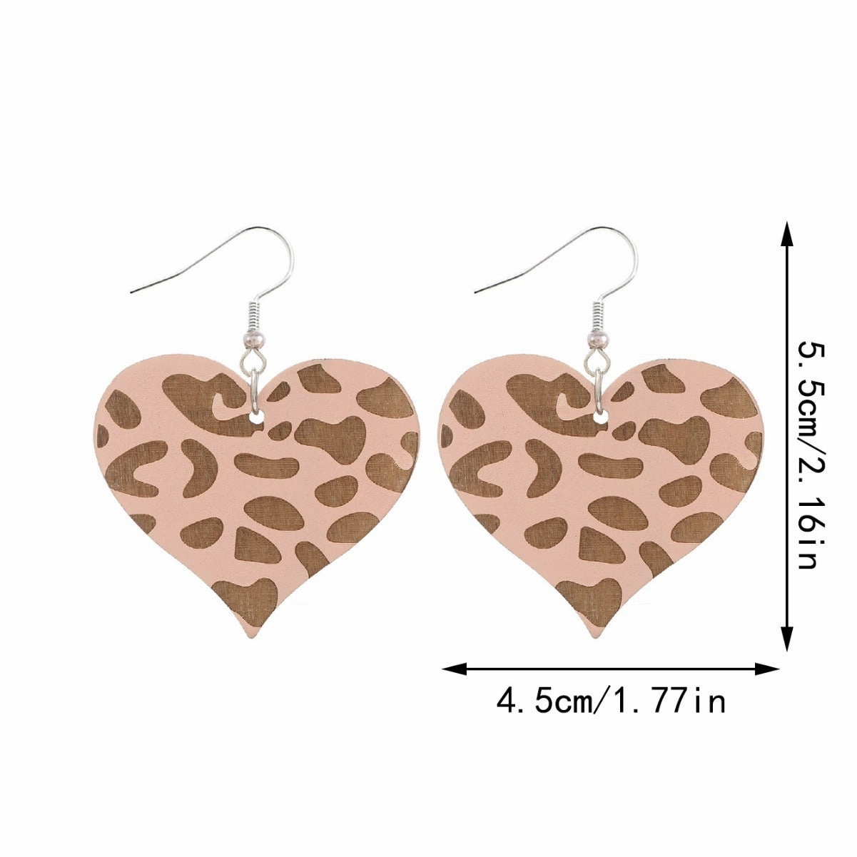 Wholesale Valentine's Day Love Wood Chips Football Baseball Wooden Earrings
