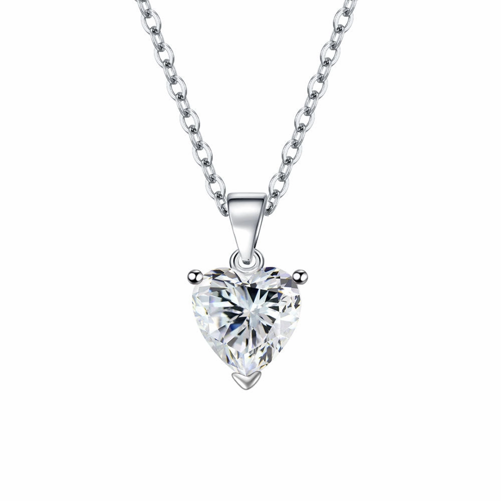Wholesale Valentine's Day Love Zircon Necklace Earrings Ring Set