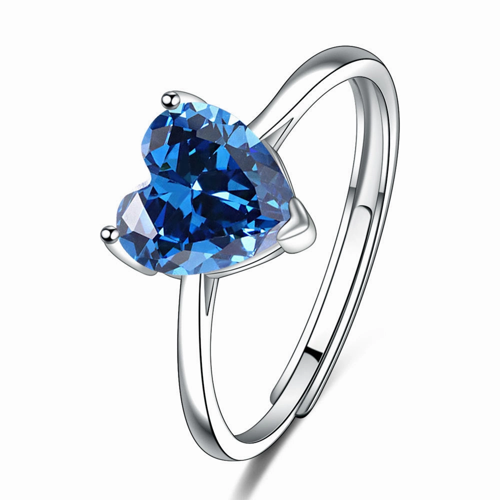 Wholesale Valentine's Day Love Zircon Necklace Earrings Ring Set