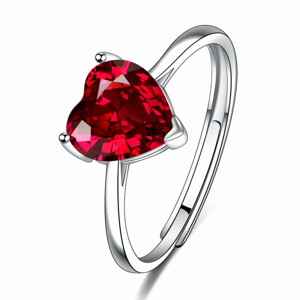 Wholesale Valentine's Day Love Zircon Necklace Earrings Ring Set