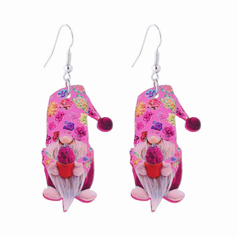 Wholesale Valentine's Day Pink Tape Love Balloon Acrylic Earrings