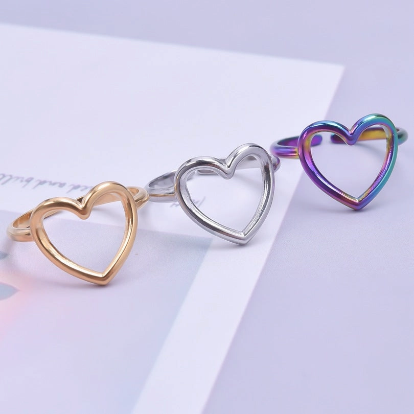 Wholesale Valentine's Day Stainless Steel Couple Love Rings