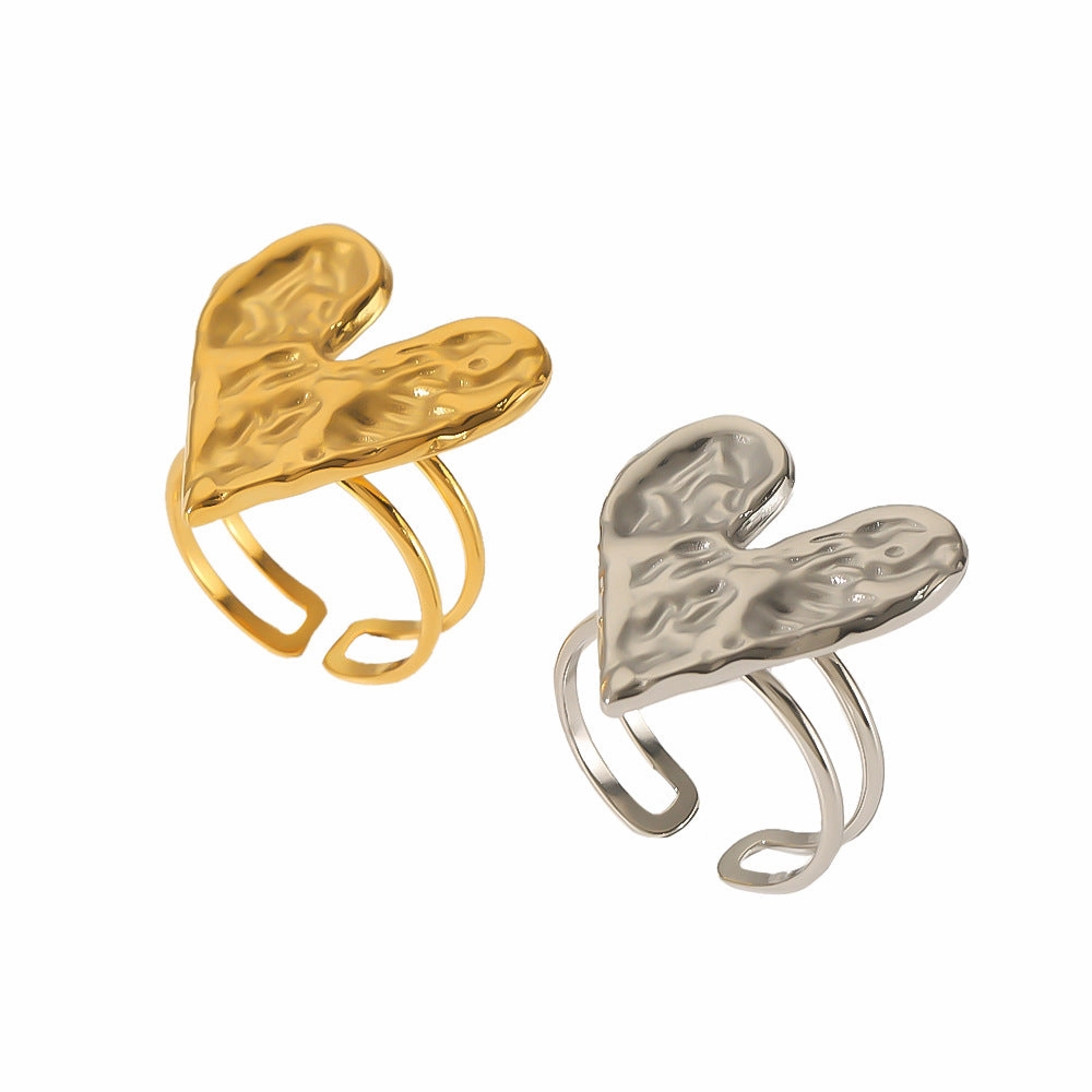 Wholesale Valentine's Day Stainless Steel Lava Love Rings