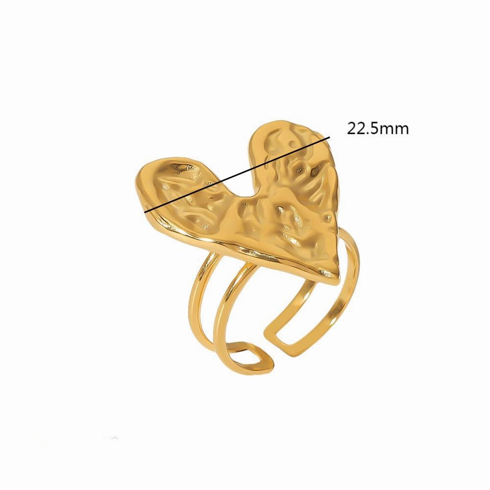 Wholesale Valentine's Day Stainless Steel Lava Love Rings