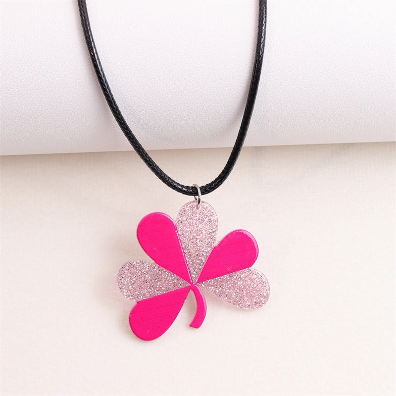 Wholesale Valentine's Day Sweater Hat Acrylic Necklace