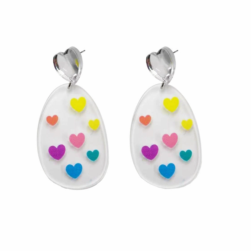 Wholesale Valentine's Day Sweet Cone, French Fries, Love Acrylic Earrings