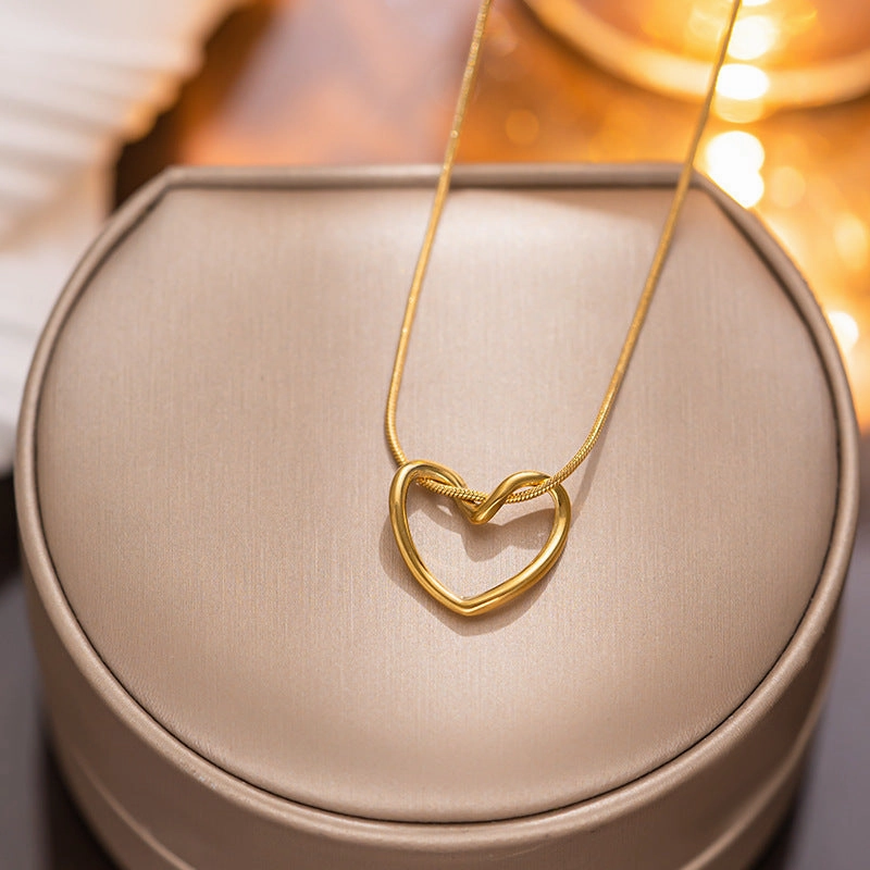 Wholesale Valentine's Day Titanium Steel Love Necklaces