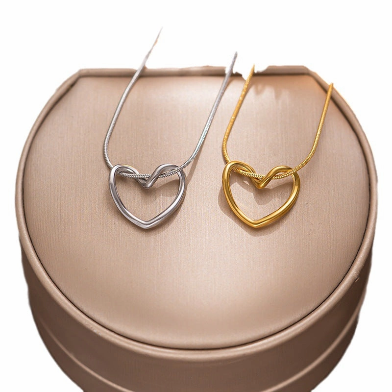 Wholesale Valentine's Day Titanium Steel Love Necklaces