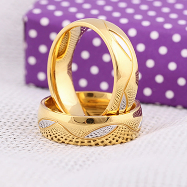 Wholesale Valentine's Day Titanium Steel Micro Inlaid Leaf Rings
