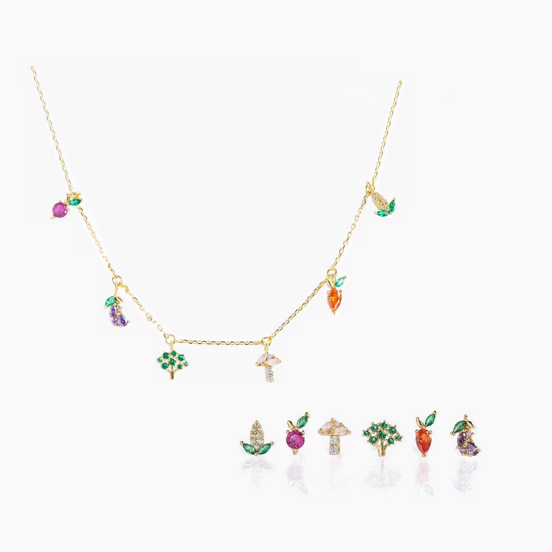 Wholesale Vegetable Copper Necklace