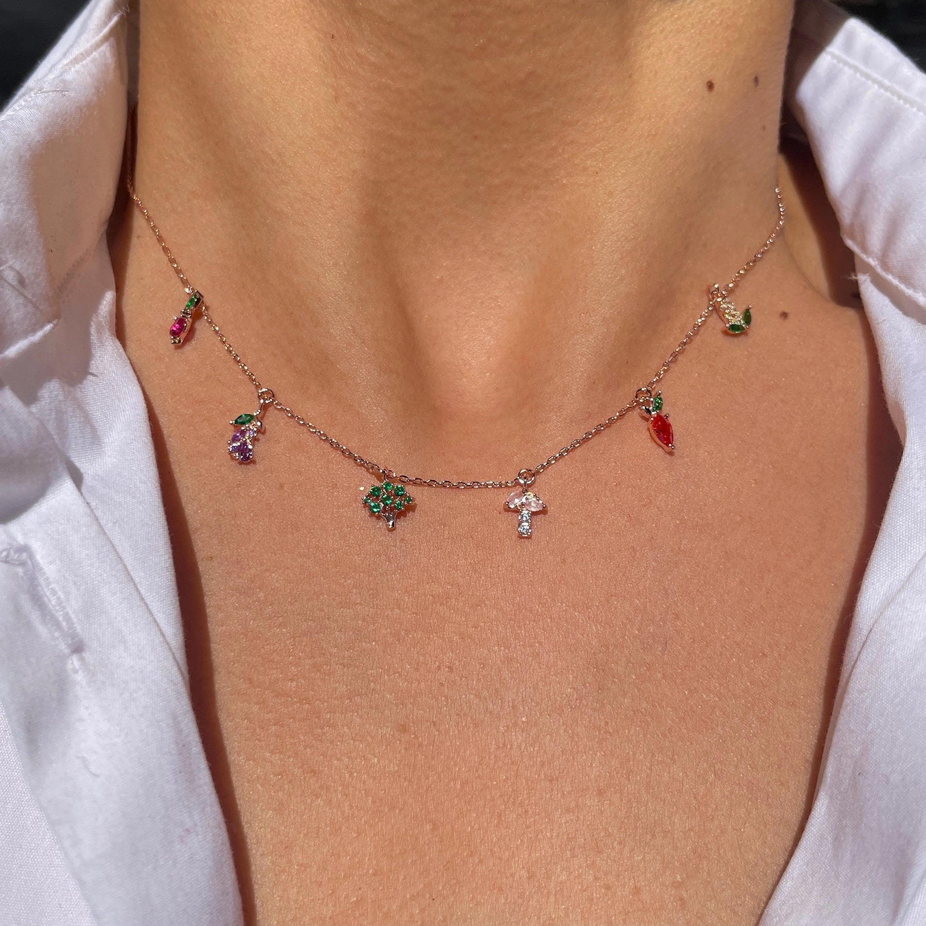 Wholesale Vegetable Copper Necklace