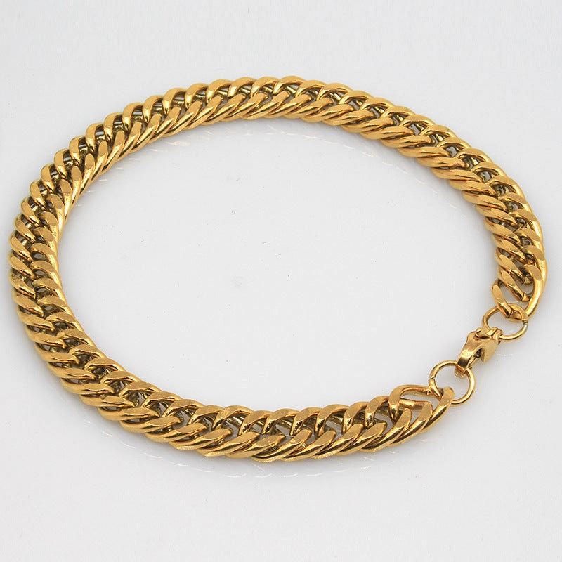 Wholesale Versatile Fresh Folded Titanium Steel Bracelet