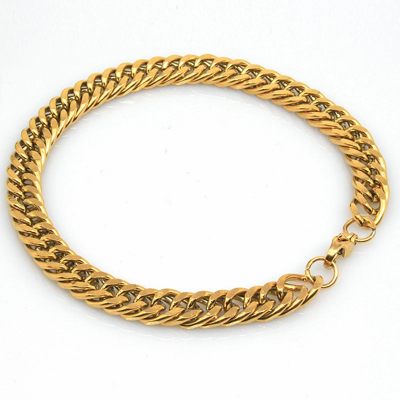 Wholesale Versatile Fresh Folded Titanium Steel Bracelet