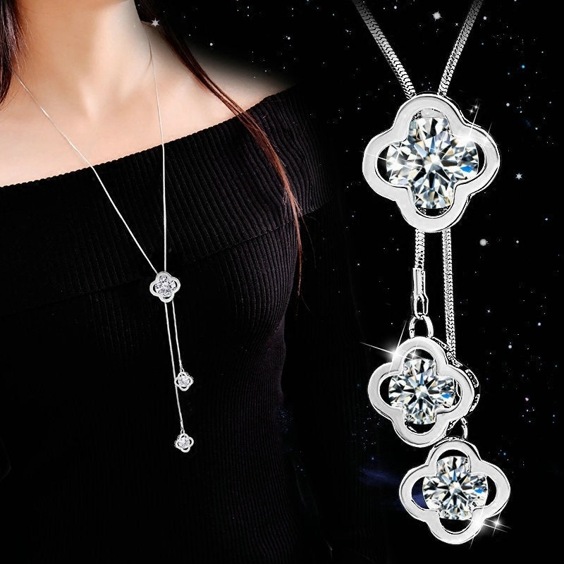 Wholesale Versatile Long Sweater Alloy Necklaces