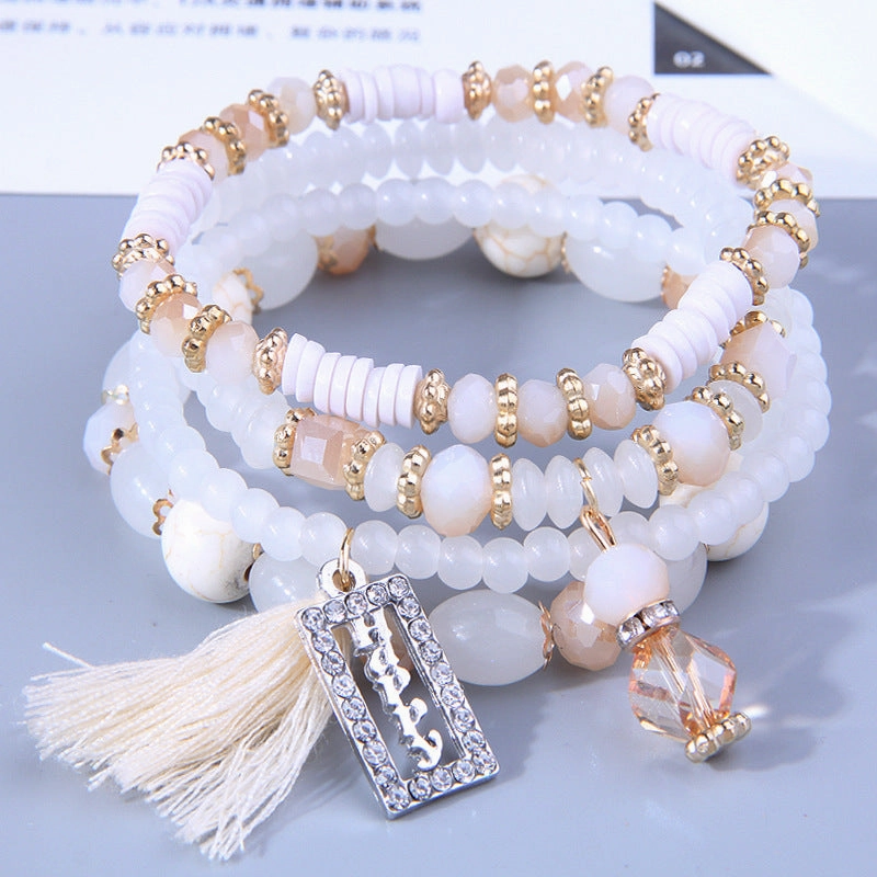 Wholesale Versatile Love Tassel Alloy Bracelet