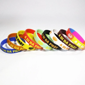 Wholesale Vietnam Great Compassion Mantra Six Character Mantra Silicone Bracelet
