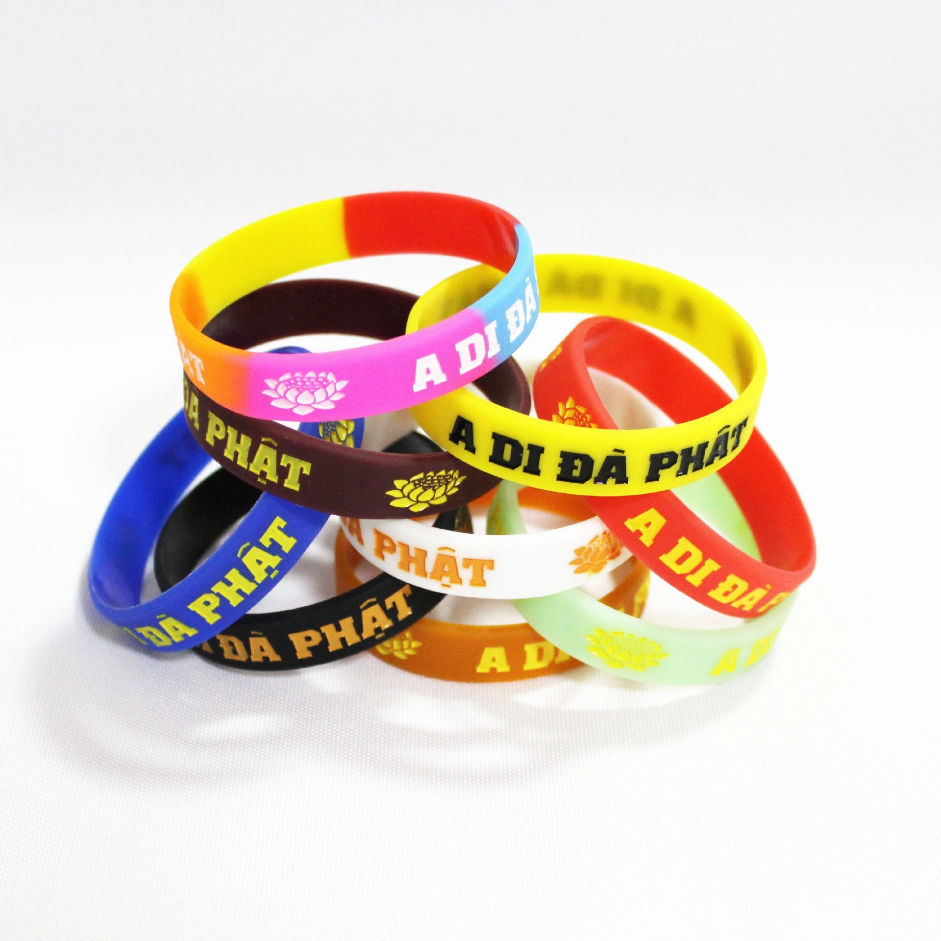 Wholesale Vietnam Great Compassion Mantra Six Character Mantra Silicone Bracelet