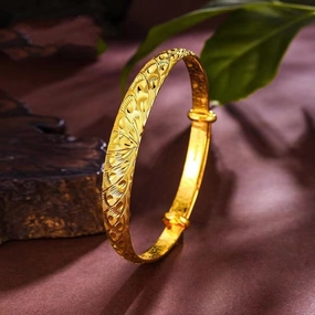 Wholesale Vietnam Sand Gold Peacock Feather Solid Simulation Gold Bracelet