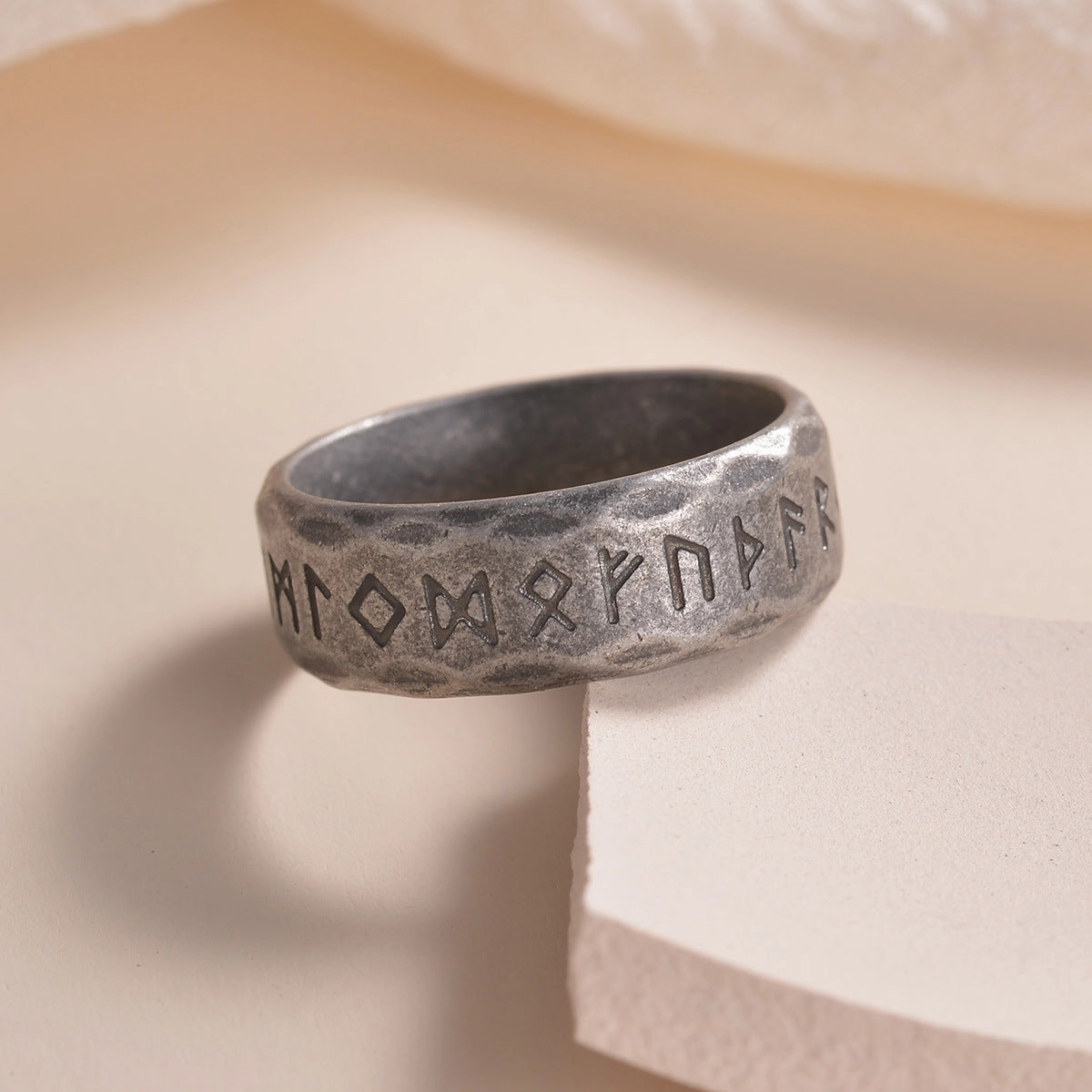 Wholesale Viking Rune Titanium Steel Vintage Men's Ring