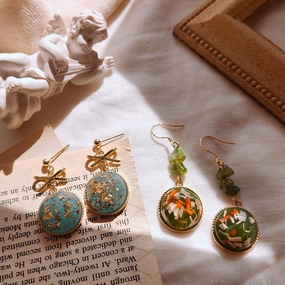 Wholesale Vintage 14K Wizard of Oz Alloy Earrings