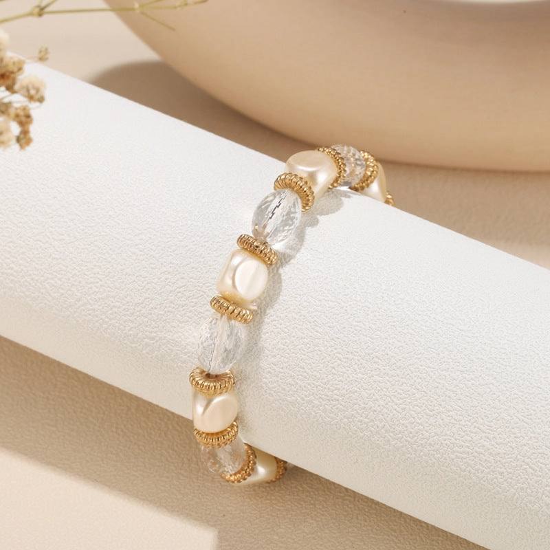 Wholesale Vintage Acrylic Beaded Alloy Bracelet