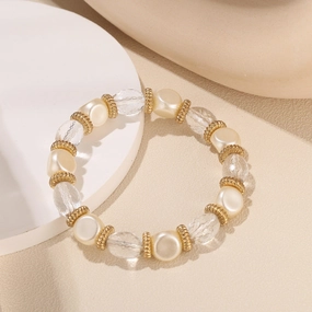 Wholesale Vintage Acrylic Beaded Alloy Bracelet