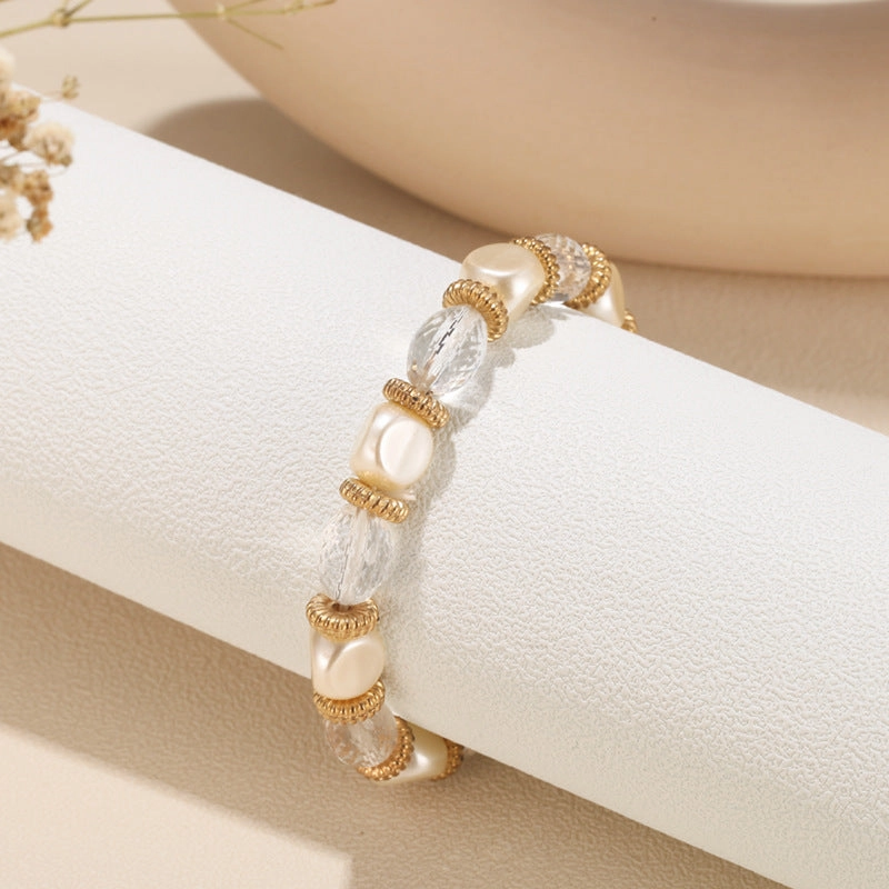 Wholesale Vintage Acrylic Beaded Alloy Bracelet
