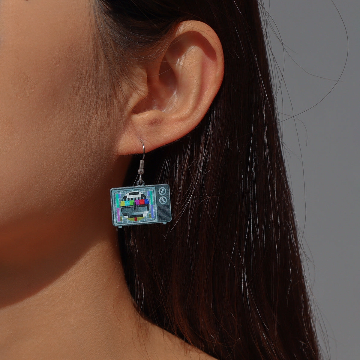 Wholesale Vintage Acrylic TV Earrings