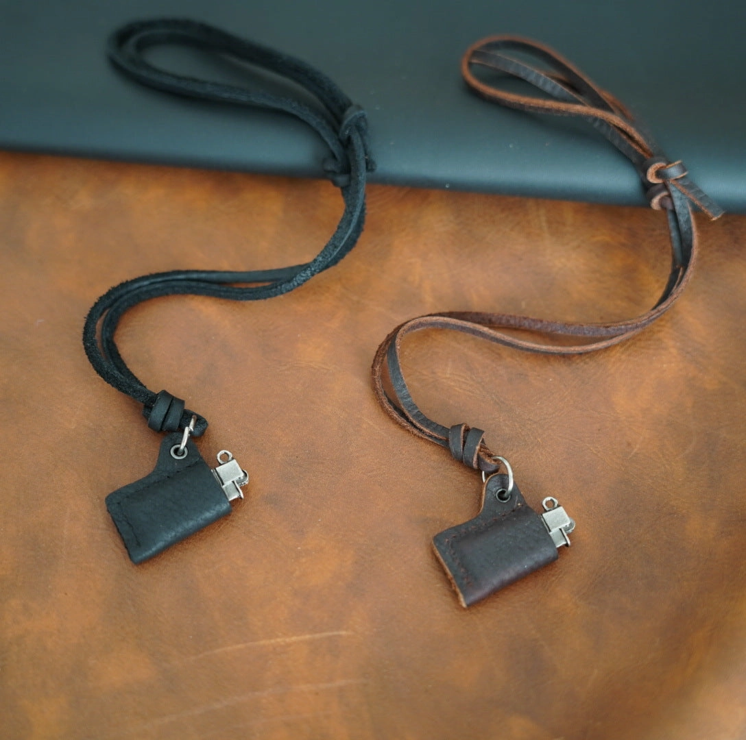 Wholesale Vintage Alloy Cowhide Rope Necklaces