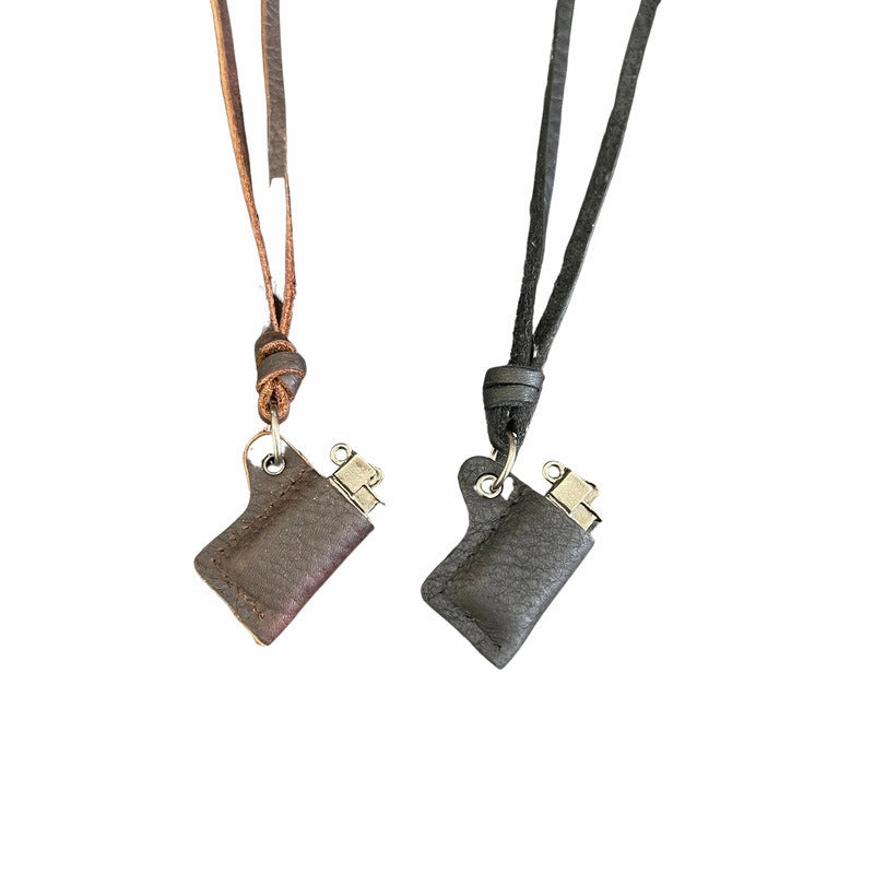 Wholesale Vintage Alloy Cowhide Rope Necklaces