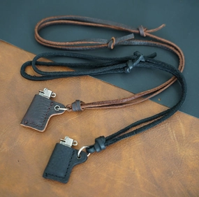 Wholesale Vintage Alloy Cowhide Rope Necklaces