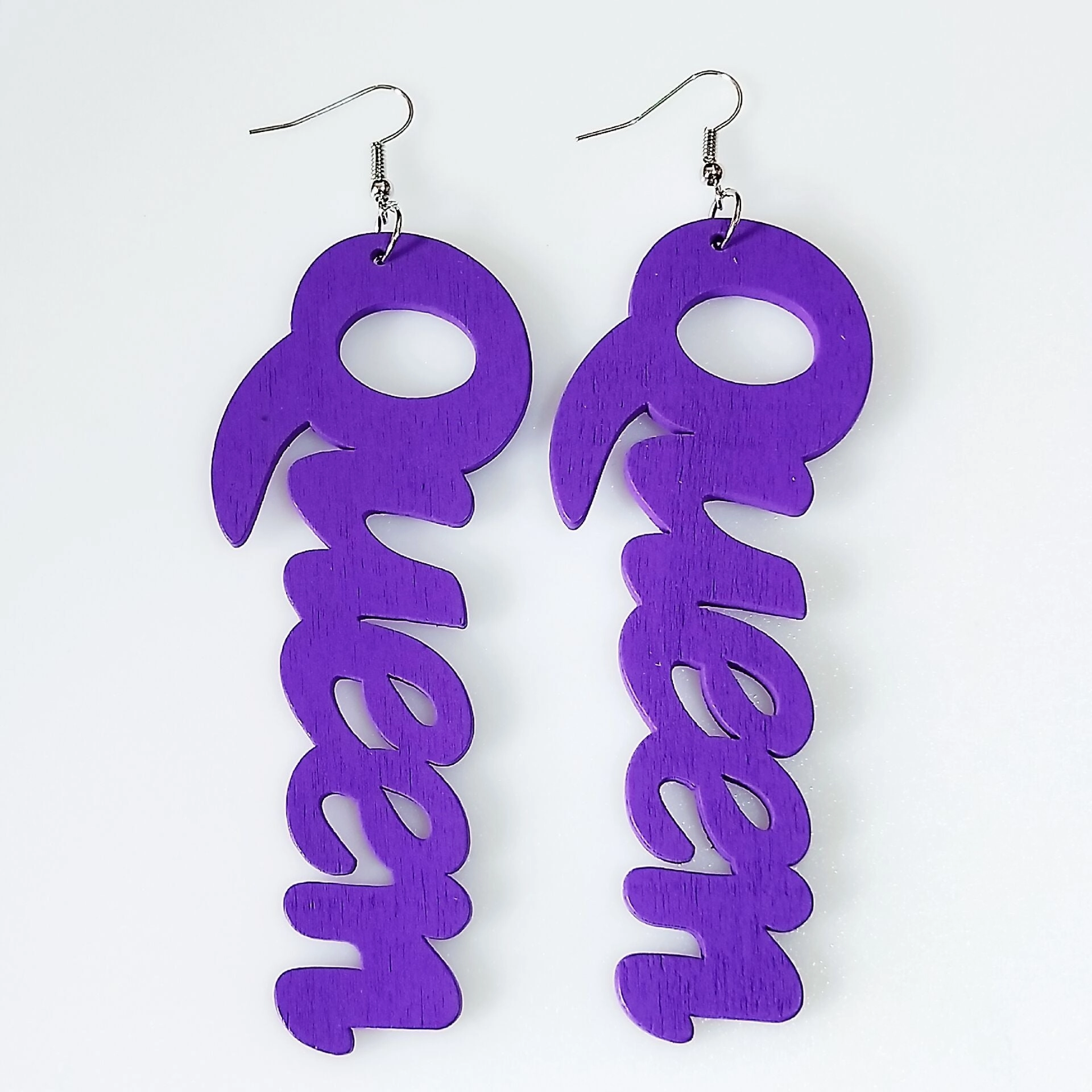 Wholesale Vintage Alphabet Wooden Earrings