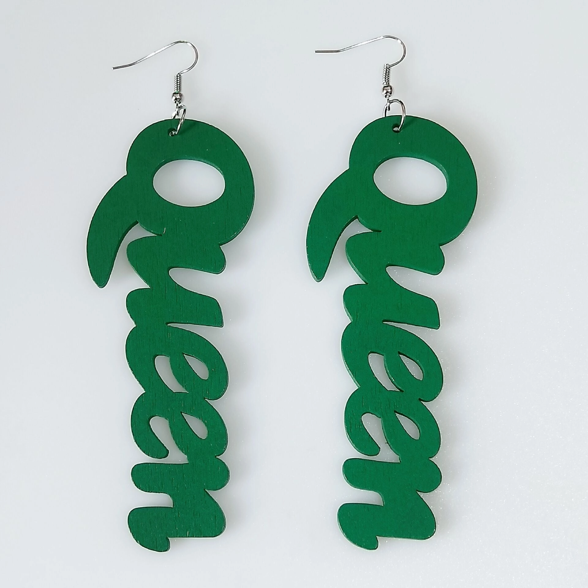 Wholesale Vintage Alphabet Wooden Earrings