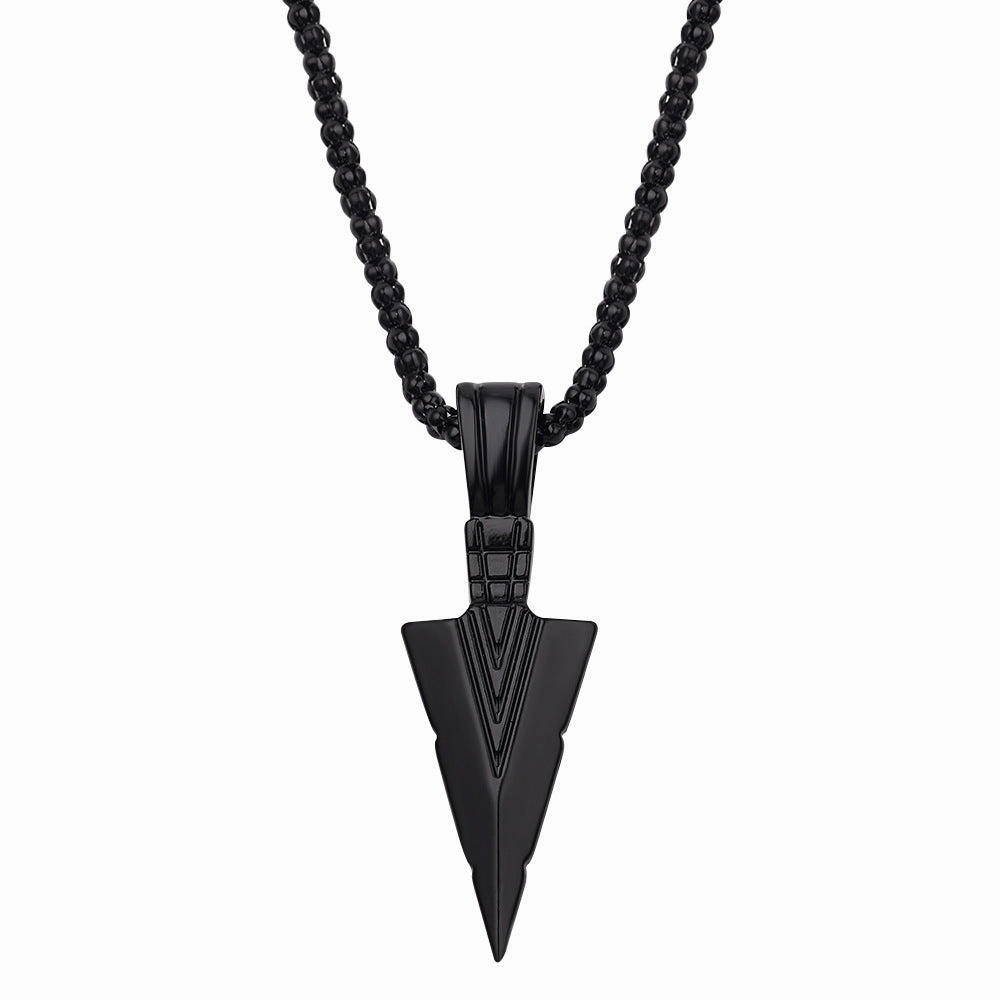 Wholesale Vintage Arrow Pendant with Alloy Necklace for Men
