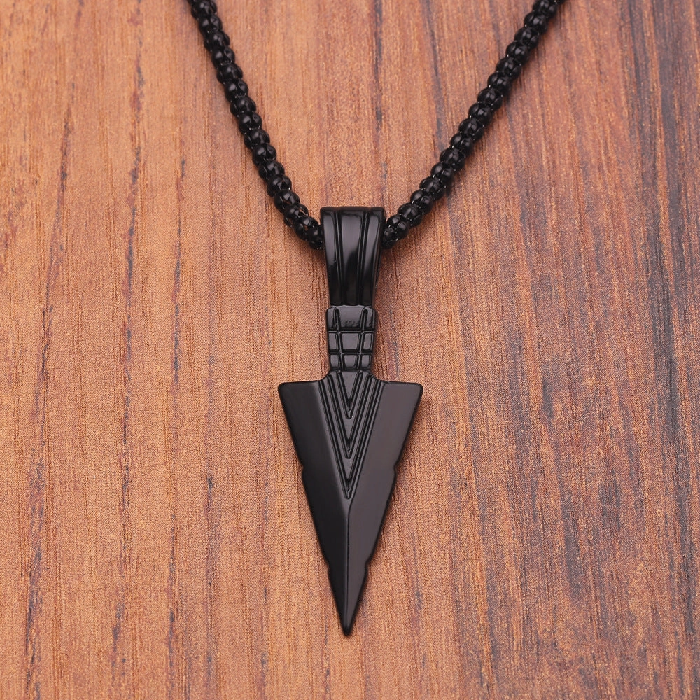 Wholesale Vintage Arrow Pendant with Alloy Necklace for Men