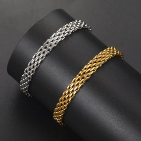Wholesale Vintage Basque Stainless Steel Bracelet