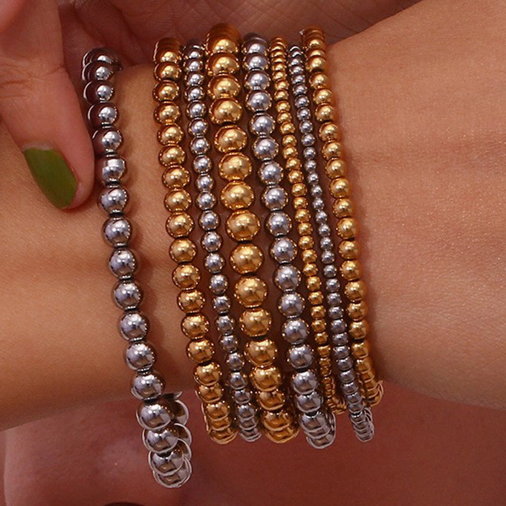 Wholesale Vintage Bead Stainless Steel Bracelet