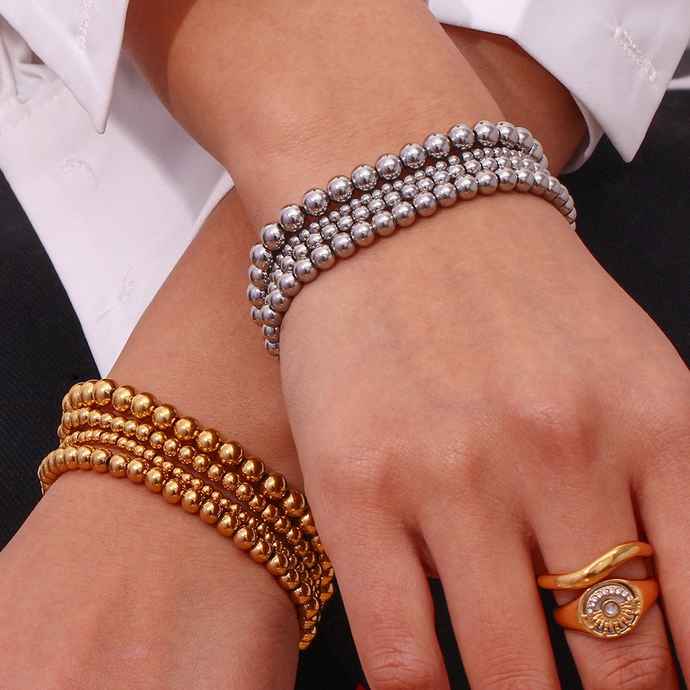 Wholesale Vintage Bead Stainless Steel Bracelet