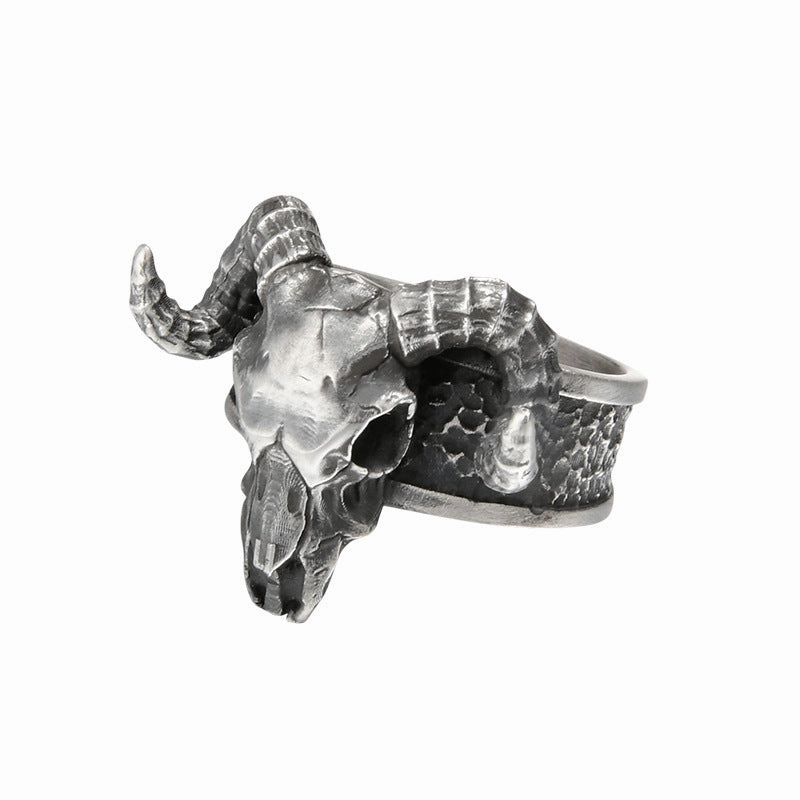 Wholesale Vintage Black Goat Open Ring for Men