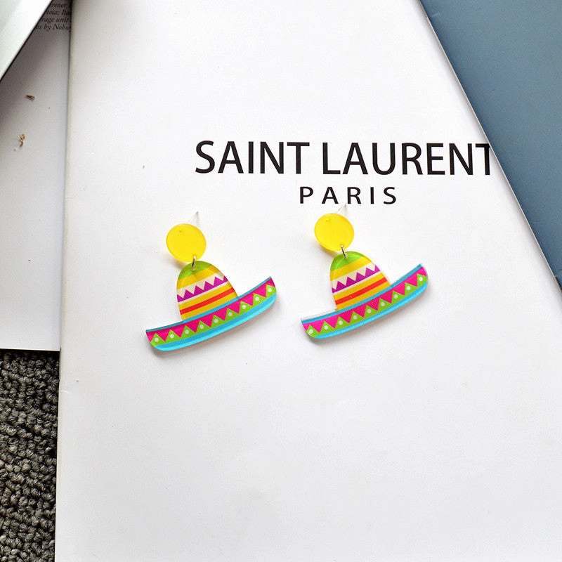 Wholesale Vintage Bohemian Acrylic Earrings