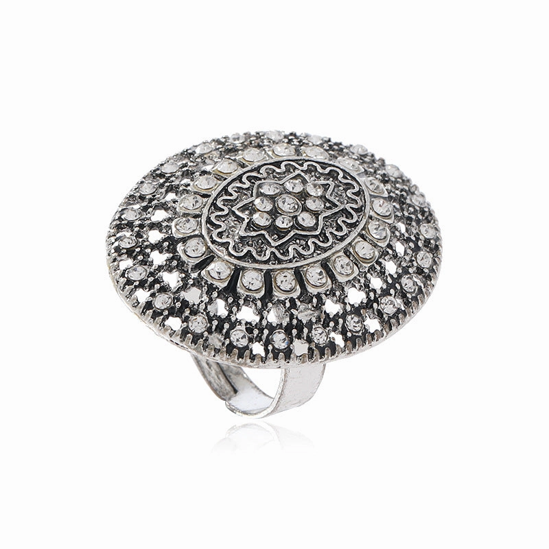 Wholesale Vintage Bohemian Exaggerated Gold Tassel Ring