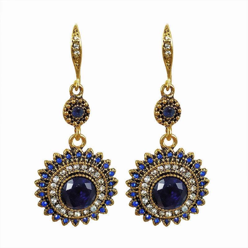 Wholesale Vintage Bohemian Sunflower Alloy Earrings