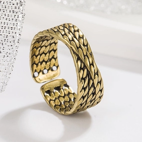 Wholesale Vintage Bronze Braided Ring